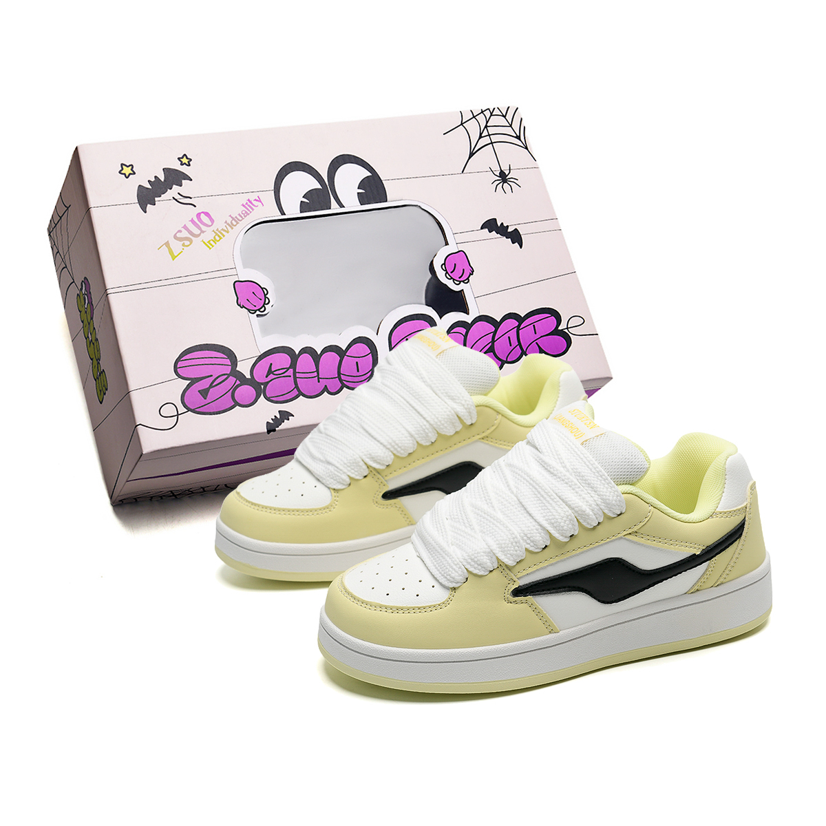 Z.SUO Кроссовки для скейтборда унисекс с защитой, амортизацией, устойчивостью к истиранию, легкие, низкие - Custard, цвет Custard
Z.SUO Кроссовки для скейтборда унисекс с защитой, амортизацией, устойчивостью к истиранию, легкие, низкие - Custard, цвет Custard