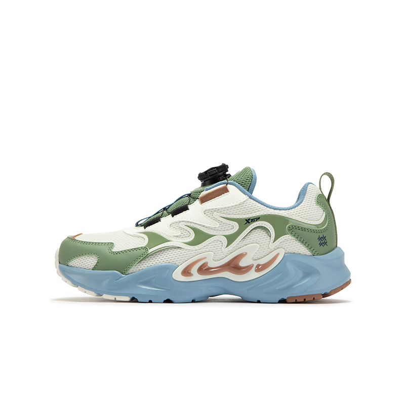 Нескользящая низкая детская обувь для подростков XTEP, белый 
Нескользящая низкая детская обувь для подростков XTEP, белый