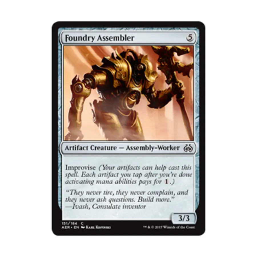 CCG Сборщик литейного производства (С), MTG - Aether Revolt
CCG Сборщик литейного производства (С), MTG - Aether Revolt