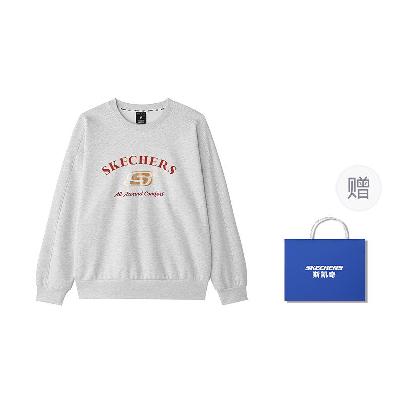 Skechers Свитшот унисекс светло-серый меланж
Skechers Свитшот унисекс светло-серый меланж