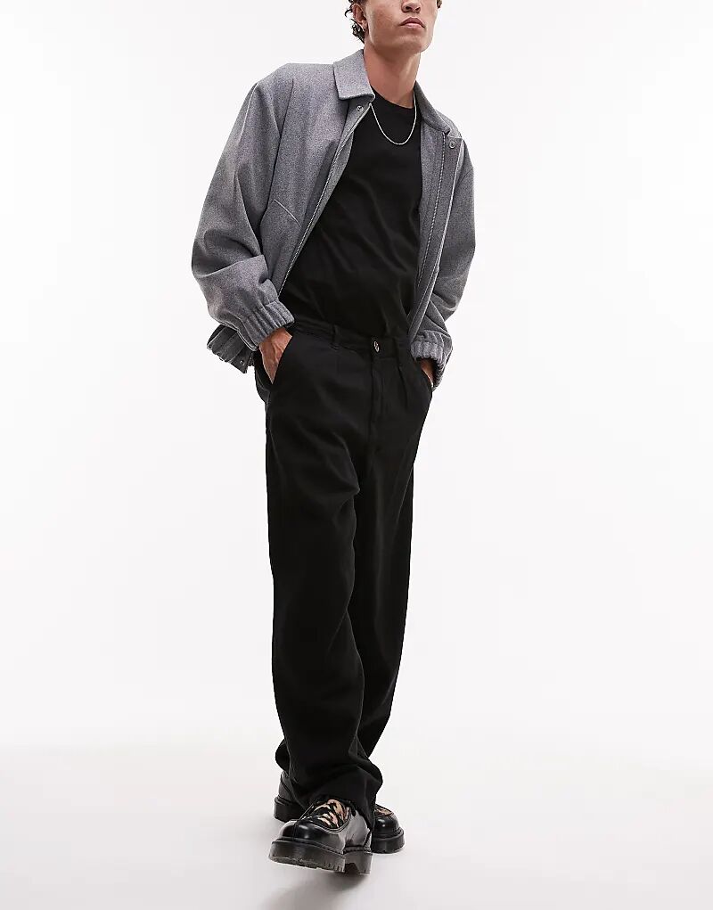 Широкие брюки со складками черного цвета Selected Homme
Широкие брюки со складками черного цвета Selected Homme