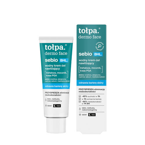 Tołpa, Dermo Face Sebio Bhl Водный увлажняющий крем-гель, 40 мл
Tołpa, Dermo Face Sebio Bhl Водный увлажняющий крем-гель, 40 мл