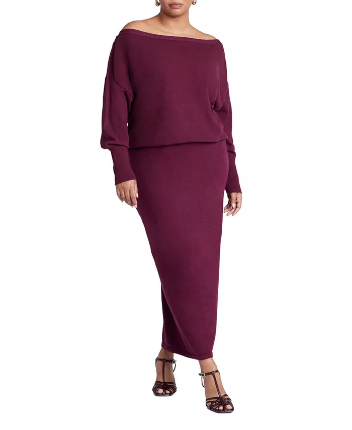 Юбка-свитер больших размеров ELOQUII, красный
Юбка-свитер больших размеров ELOQUII, красный