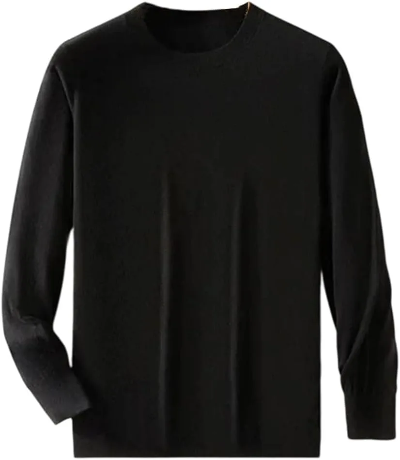 Мужской пуловер из 100% мериносовой шерсти с круглым воротником
Мужской пуловер из 100% мериносовой шерсти с круглым воротником