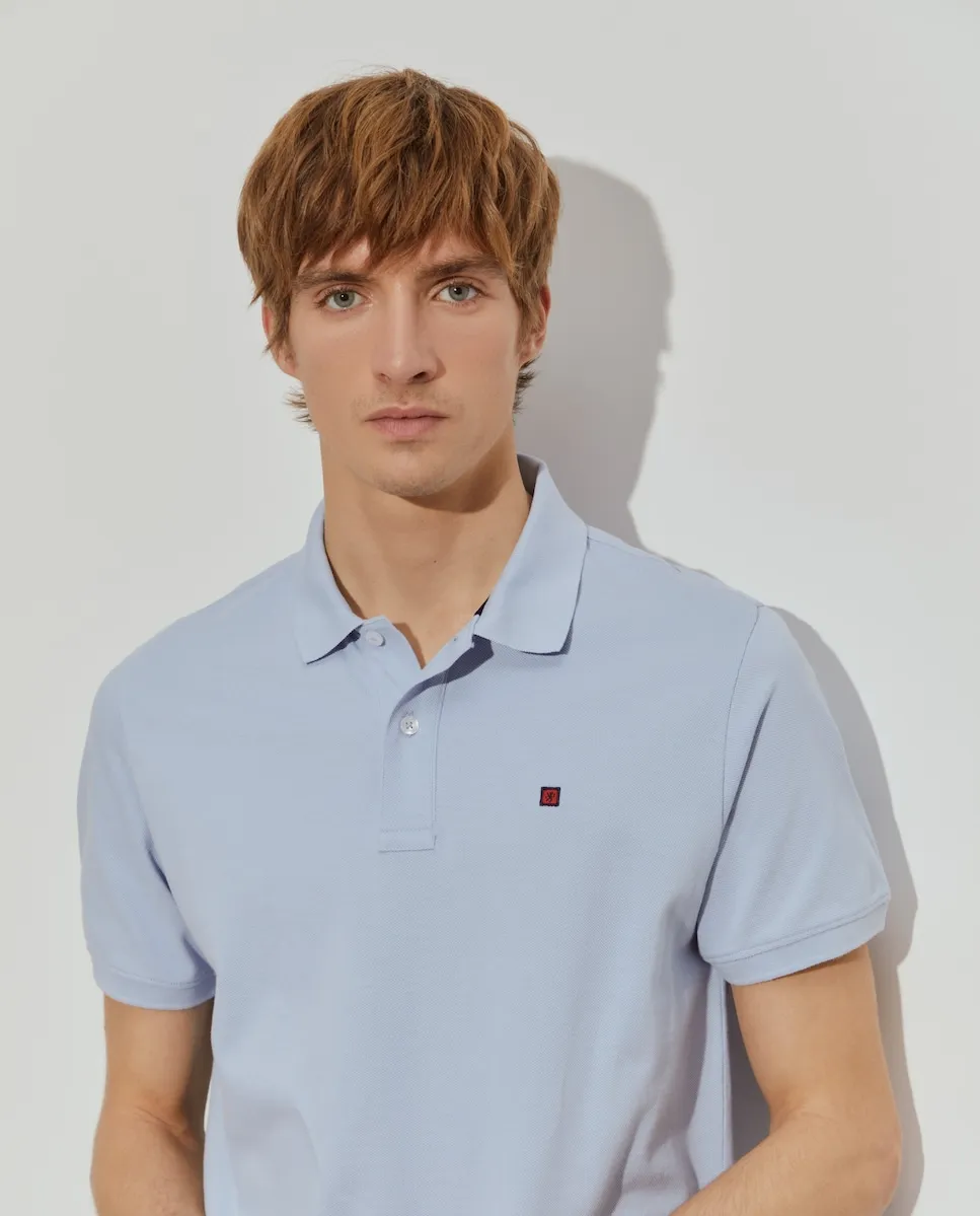 Мужская рубашка поло прямого кроя из хлопкового пике Lion of Porches, светло-голубой
Мужская рубашка поло прямого кроя из хлопкового пике Lion of Porches, светло-голубой