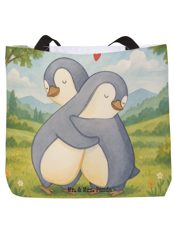 Mr. & Mrs. Panda Сумка-шоппер с изображением обнимающегося пингвина, без надписи, белого цвета
Mr. & Mrs. Panda Сумка-шоппер с изображением обнимающегося пингвина, без надписи, белого цвета
