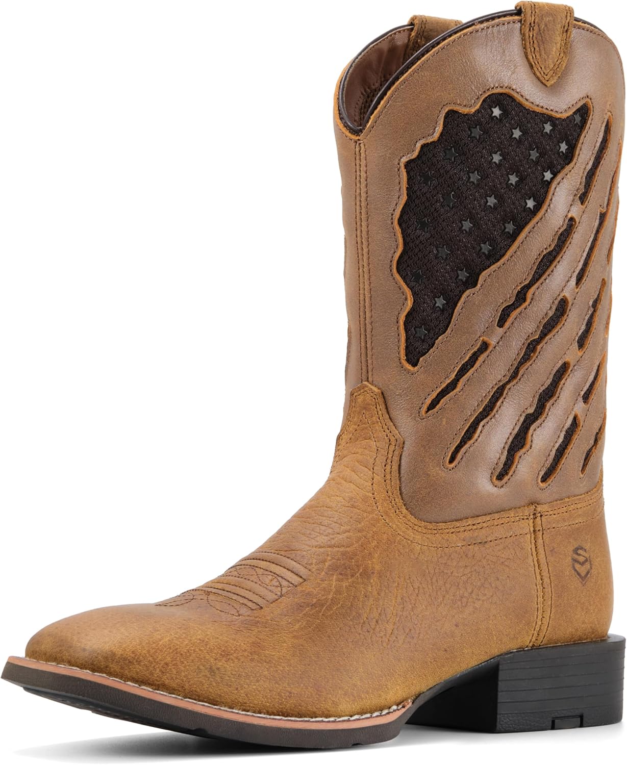 Ковбойские сапоги SUREWAY с художественными вырезами, мужские сапоги с квадратным носком из кожи высокого качества с флаговым дизайном, маслостойкие и противоскользящие, прочные сапоги Wellington высотой 25 см для мужчин, Faithful Brown
Ковбойские сапоги SUREWAY с художественными вырезами, мужские сапоги с квадратным носком из кожи высокого качества с флаговым дизайном, маслостойкие и противоскользящие, прочные сапоги Wellington высотой 25 см для мужчин, Faithful Brown