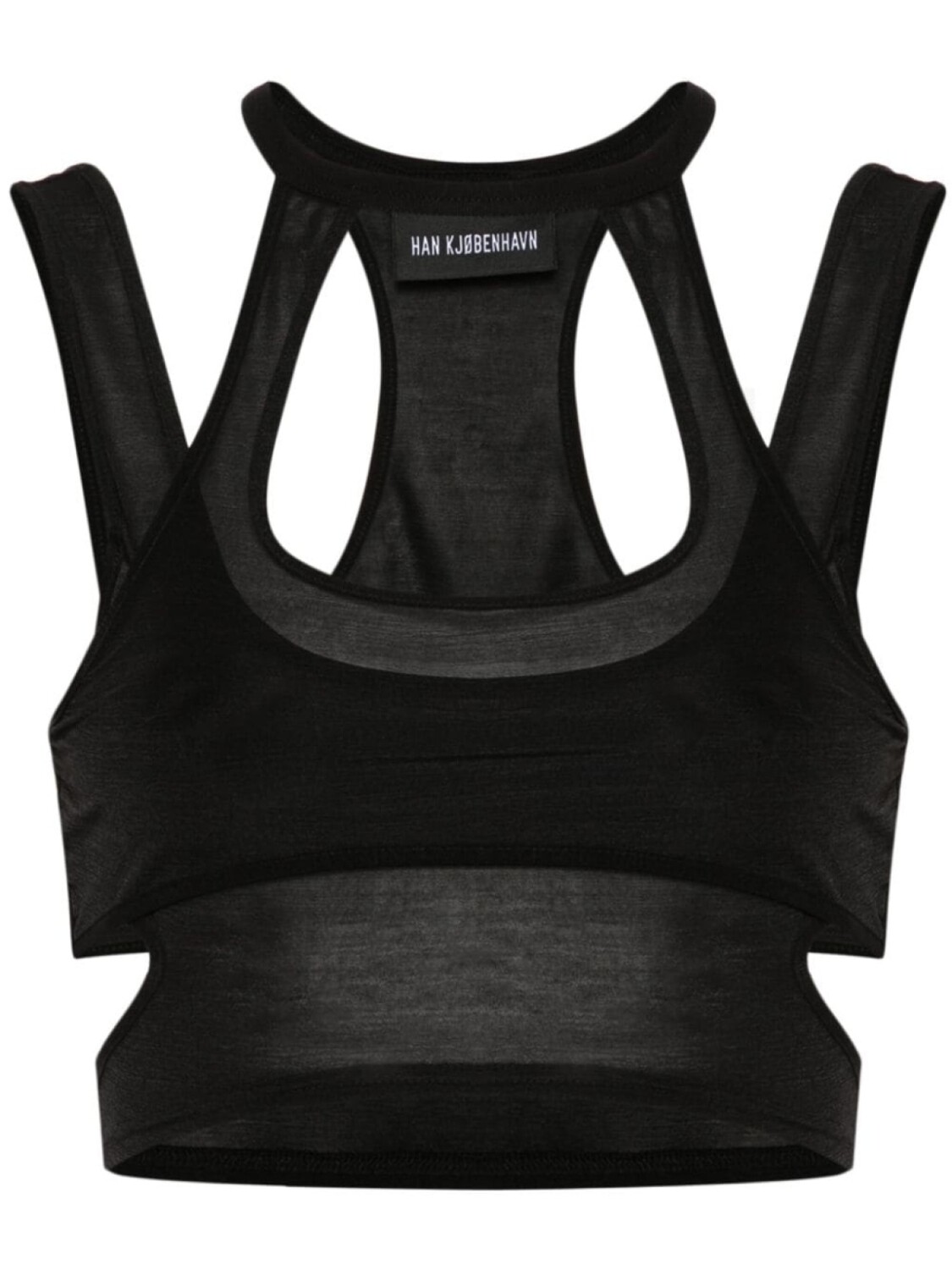 Han Kjøbenhavn укороченный топ Fine с вырезами, черный
Han Kjøbenhavn укороченный топ Fine с вырезами, черный