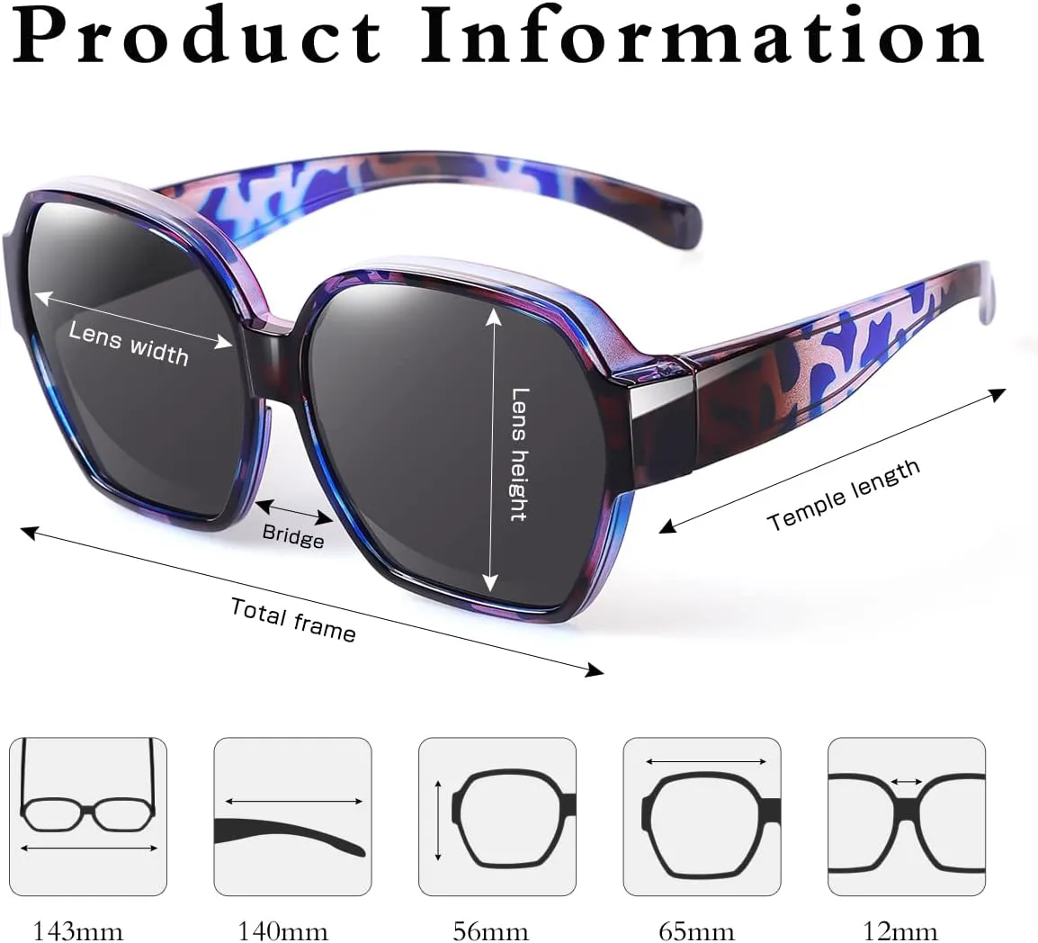 Квадратные, увеличенные, поляризованные очки, надеваемые поверх солнцезащитных очков, с легкой крупной оправой, для женщин и мужчин TINHAO, F01-blue Purple Leopard
Квадратные, увеличенные, поляризованные очки, надеваемые поверх солнцезащитных очков, с легкой крупной оправой, для женщин и мужчин TINHAO, F01-blue Purple Leopard
