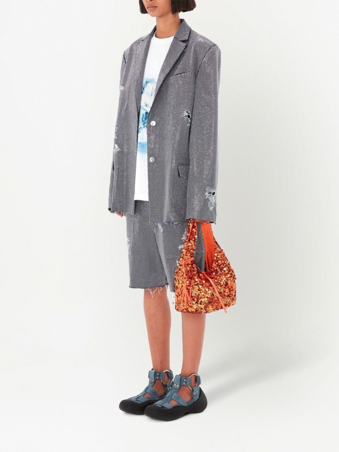 JW Anderson шорты с заклепками, серый
JW Anderson шорты с заклепками, серый