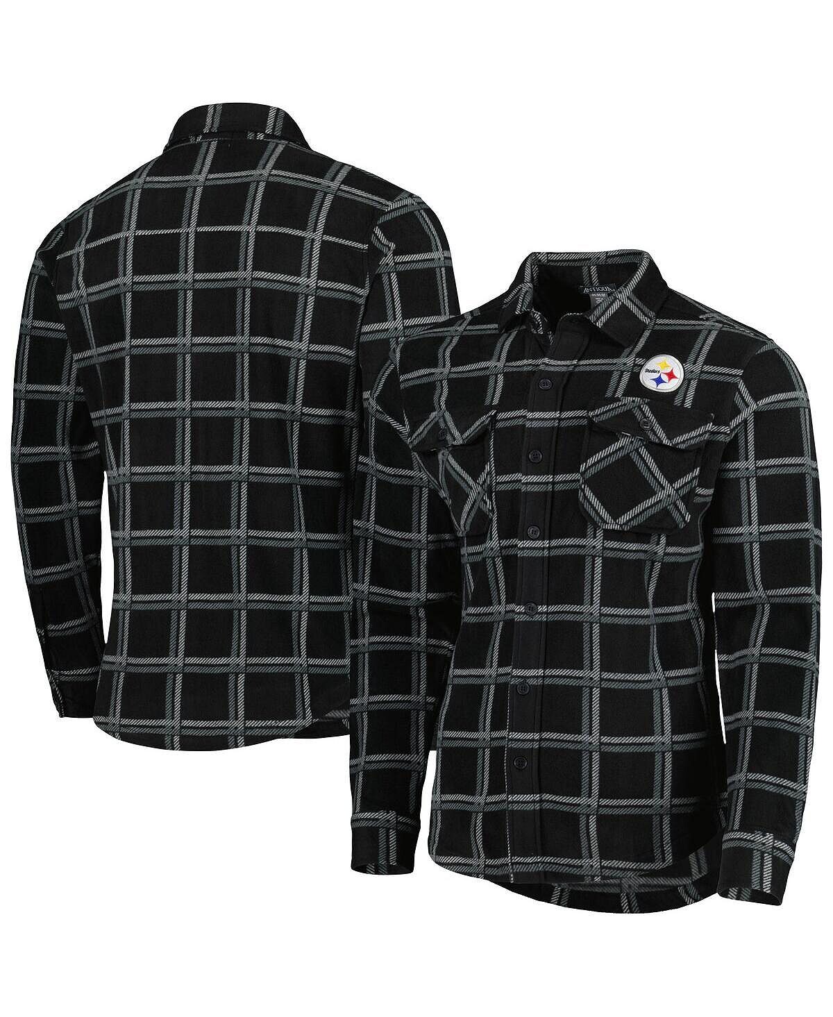 Мужская черная фланелевая куртка-рубашка на пуговицах Pittsburgh Steelers Industry Antigua
Мужская черная фланелевая куртка-рубашка на пуговицах Pittsburgh Steelers Industry Antigua