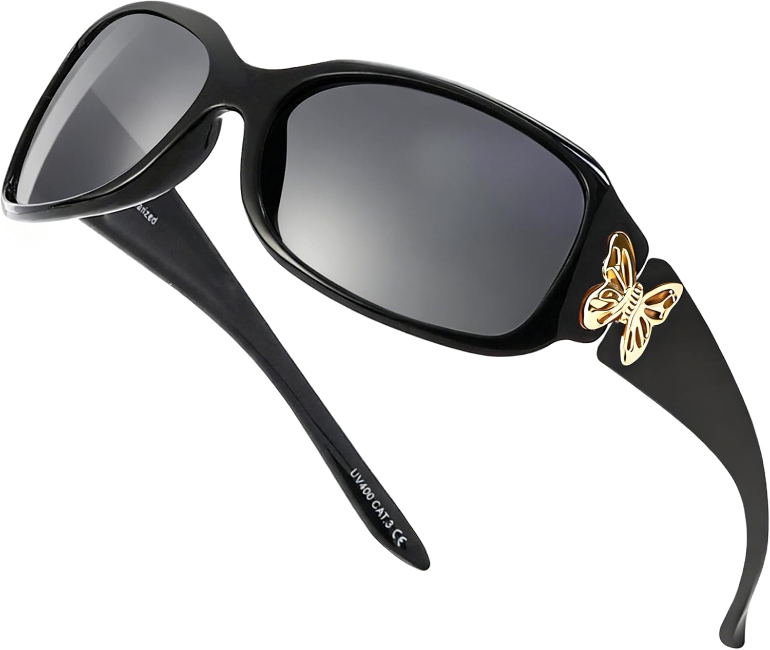 Поляризованные солнцезащитные очки LVIOE для женщин, модный дизайн с бабочками, для вождения и рыбалки, защита от УФ-излучения 99,99%, A02 Black Frame Polarized Womens Sunglasses
Поляризованные солнцезащитные очки LVIOE для женщин, модный дизайн с бабочками, для вождения и рыбалки, защита от УФ-излучения 99,99%, A02 Black Frame Polarized Womens Sunglasses