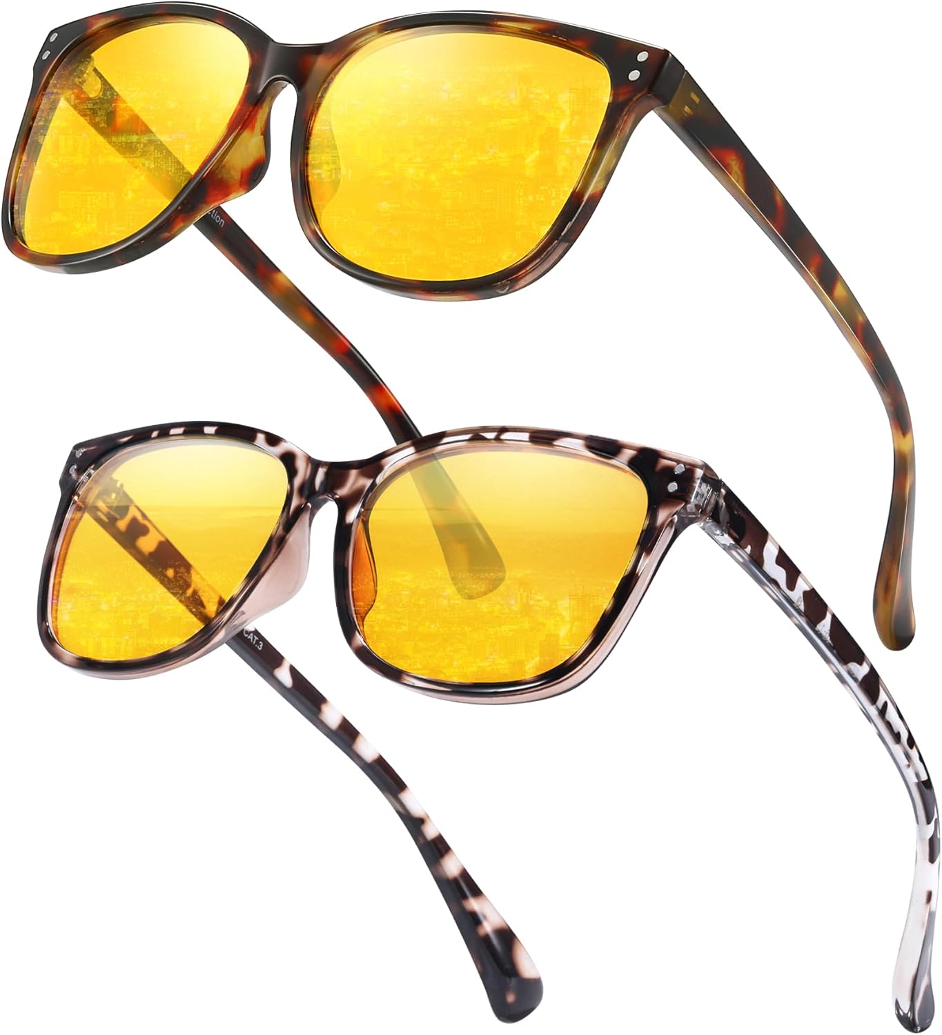 Очки для вождения в ночное время LVIOE для женщин и мужчин, антибликовые очки ночного видения с поляризованными желтыми линзами для защиты от УФ-излучения UV400, A10 Tortoise Frame/ Night Vision+white Tortoise Frame/ Night Vision
Очки для вождения в ночное время LVIOE для женщин и мужчин, антибликовые очки ночного видения с поляризованными желтыми линзами для защиты от УФ-излучения UV400, A10 Tortoise Frame/ Night Vision+white Tortoise Frame/ Night Vision