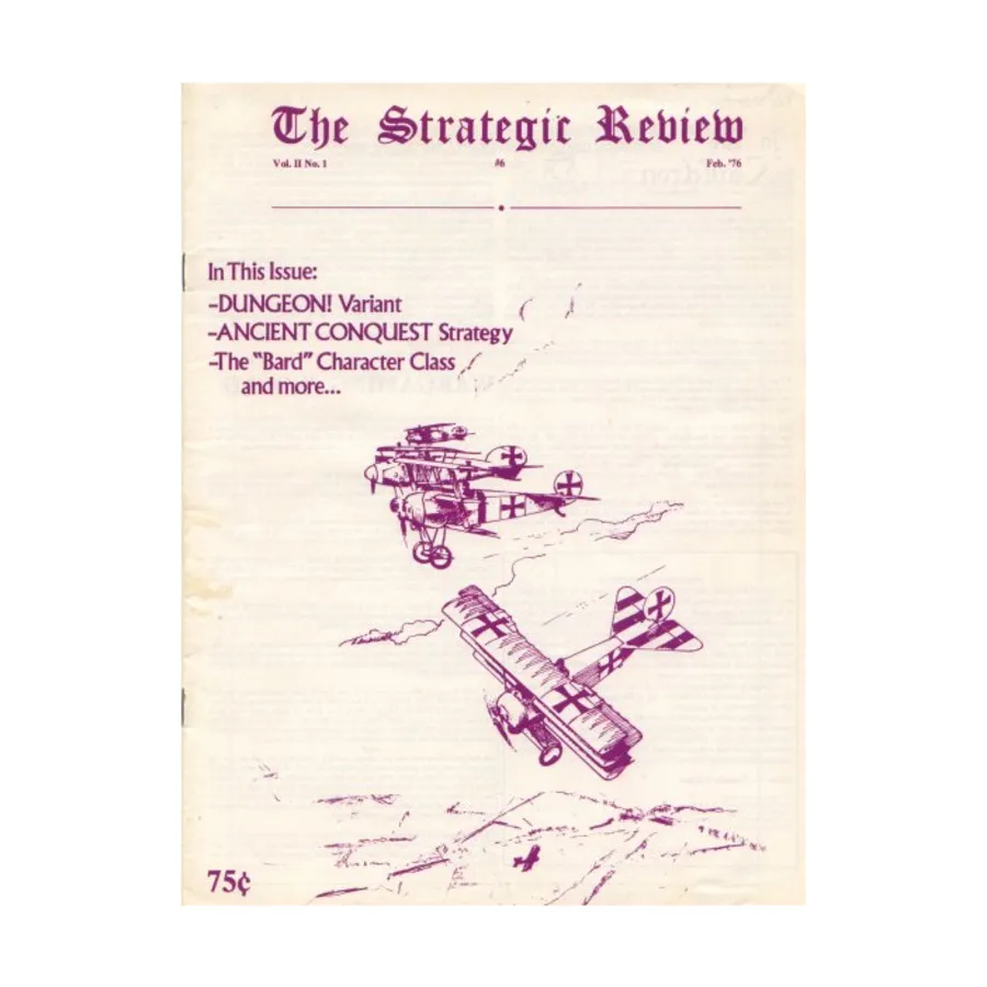 Журнал #6 "Dungeon! Variant, Ancient Conquest Bard Character Class", Dragon Magazine - Strategic Review (Precursor to Dragon Magazine)
Журнал #6 "Dungeon! Variant, Ancient Conquest Bard Character Class", Dragon Magazine - Strategic Review (Precursor to Dragon Magazine)
