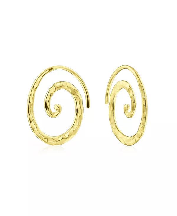 Серьги-Кольца в стиле бохо с геометрическим узором, стерлинговое серебро 14 карат, позолота, спиральный узор Bling Jewelry, yellow
Серьги-Кольца в стиле бохо с геометрическим узором, стерлинговое серебро 14 карат, позолота, спиральный узор Bling Jewelry, yellow