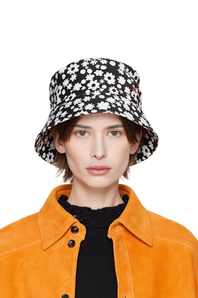 Черно-белая шляпа-ведро Pop Fields Marni
Черно-белая шляпа-ведро Pop Fields Marni