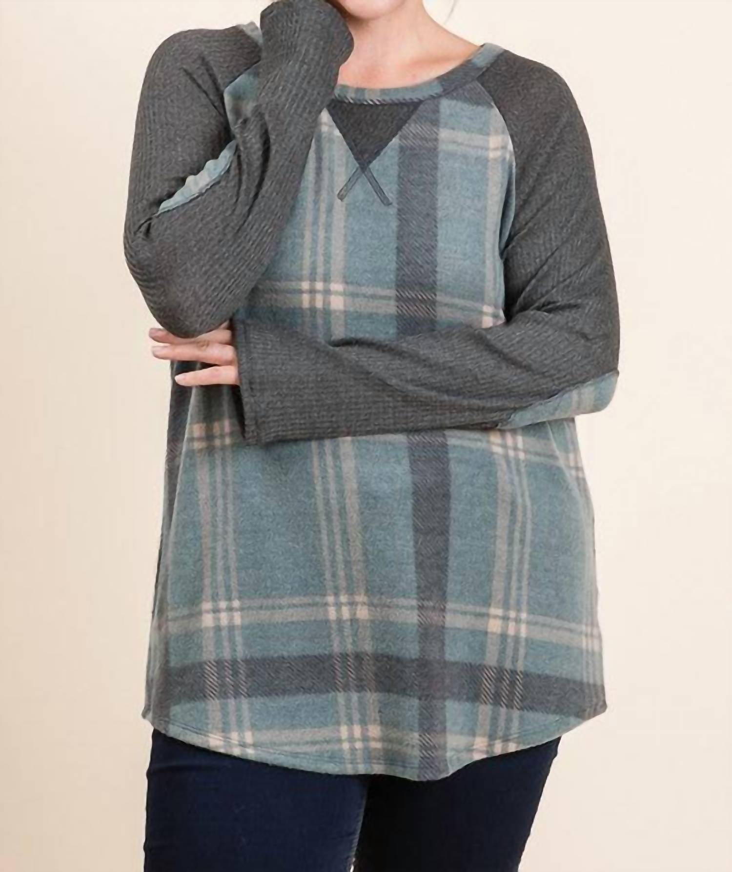 Женский топ Stevie в клетку с цветными блоками бирюзового цвета Lovely Melody
Женский топ Stevie в клетку с цветными блоками бирюзового цвета Lovely Melody