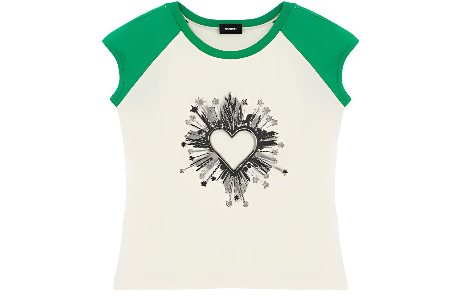 SS22 Футболка с регланными рукавами женская зеленая WE11DONE
SS22 Футболка с регланными рукавами женская зеленая WE11DONE