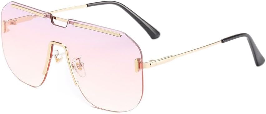 Женские безрамочные интегрированные солнцезащитные очки, мужские очки в крупной оправе с металлическим покрытием, модные мужские солнцезащитные очки с зеркальными линзами HVTVTLA, Pink
Женские безрамочные интегрированные солнцезащитные очки, мужские очки в крупной оправе с металлическим покрытием, модные мужские солнцезащитные очки с зеркальными линзами HVTVTLA, Pink