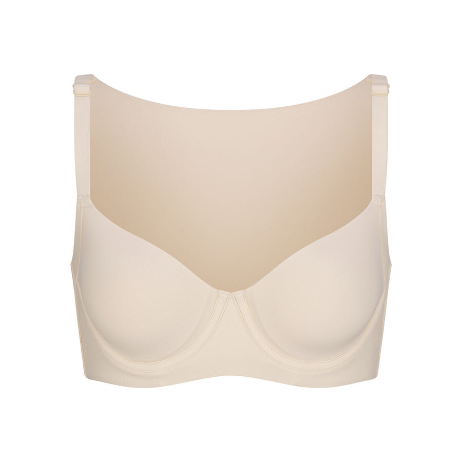 Бюстгальтер полного покрытия разглаживающий спинку SKIMS Fits Everybody, песочный 
Бюстгальтер полного покрытия разглаживающий спинку SKIMS Fits Everybody, песочный