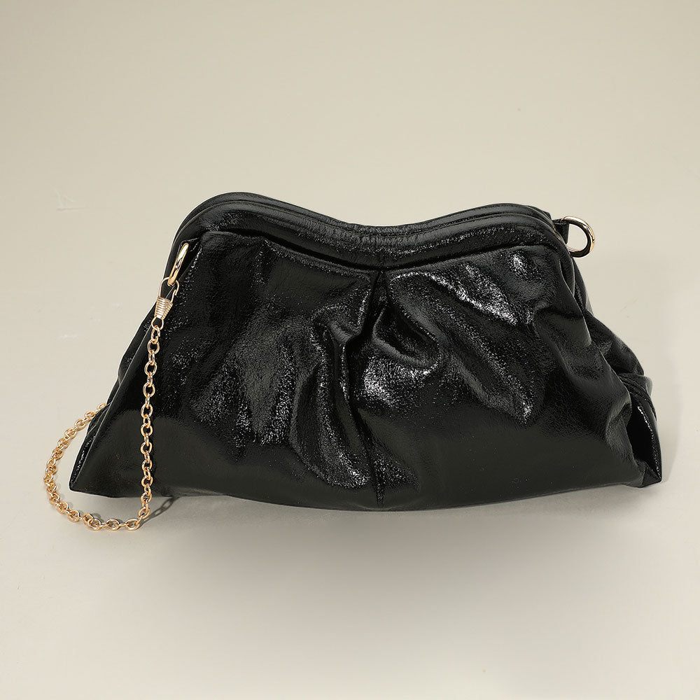 Металлическая плиссированная вечерняя сумочка-клатч на цепочке FASHNZFAB
Металлическая плиссированная вечерняя сумочка-клатч на цепочке FASHNZFAB