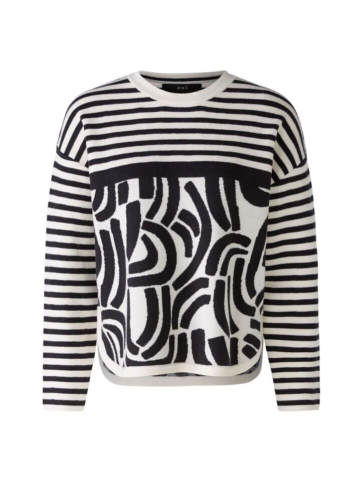 Пуловер Oui, цвет white black
Пуловер Oui, цвет white black