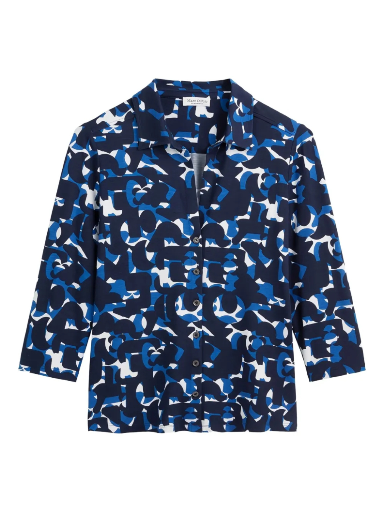 Marc O'Polo рубашка с абстрактным принтом, синий 
Marc O'Polo рубашка с абстрактным принтом, синий