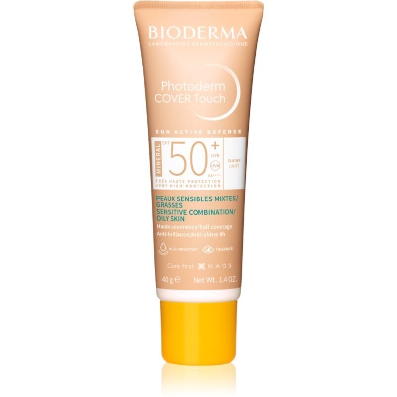 Bioderma Photoderm Cover Touch тональный крем с высоким покрытием SPF 50+ оттенок Light 40 г
Bioderma Photoderm Cover Touch тональный крем с высоким покрытием SPF 50+ оттенок Light 40 г
