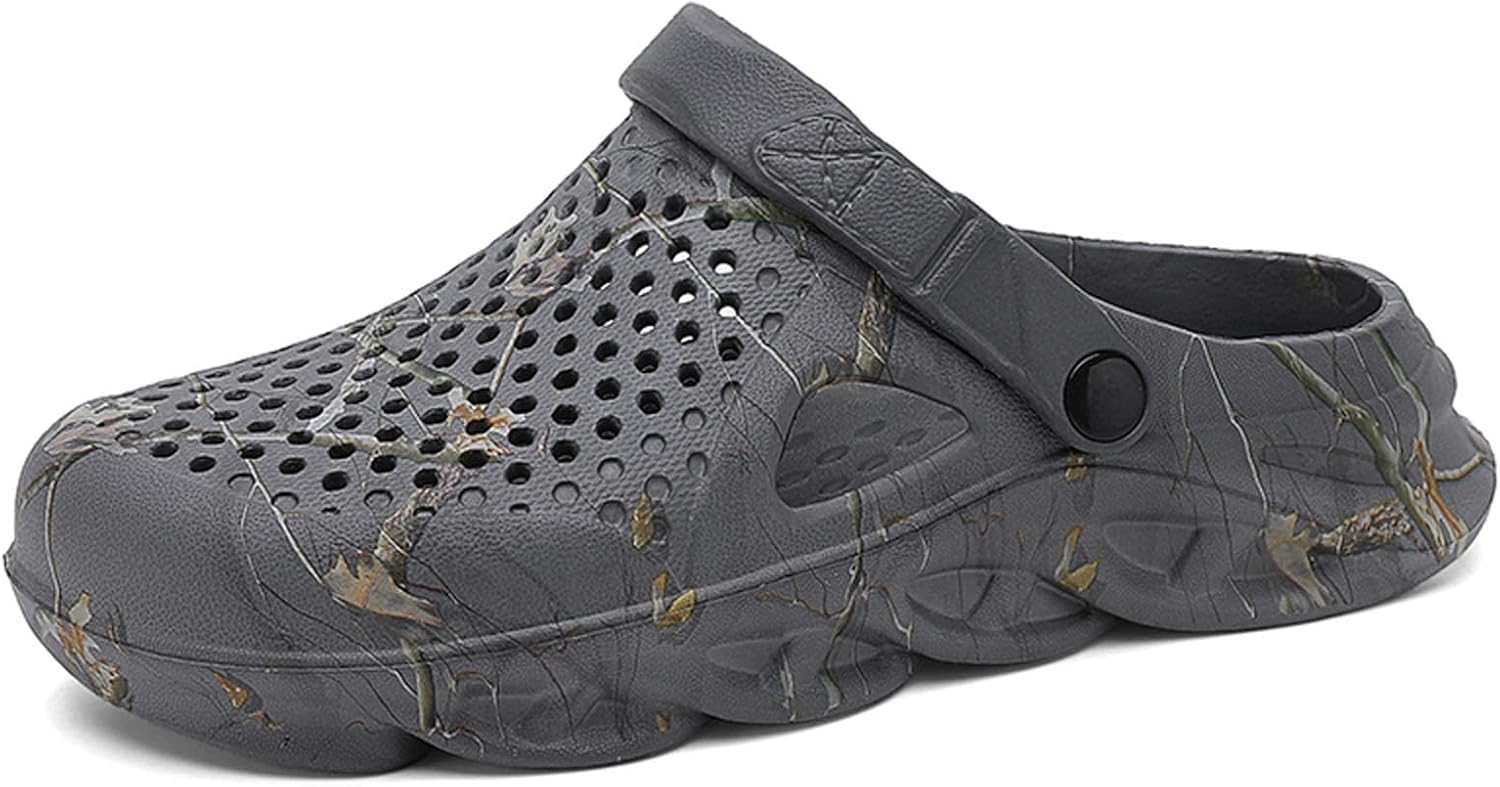 Мужские сабо SECHRITE - садовые туфли-мюли без шнурков для мужчин - модные пляжные сандалии с амортизацией и поддержкой, темно-серый
Мужские сабо SECHRITE - садовые туфли-мюли без шнурков для мужчин - модные пляжные сандалии с амортизацией и поддержкой, темно-серый