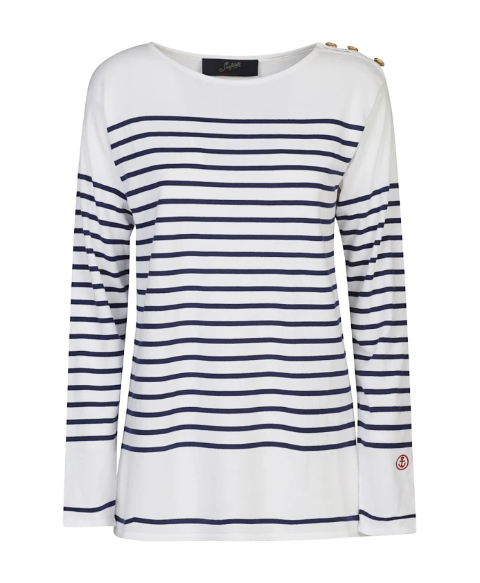 Хлопковый свитер с круглым вырезом Seafarer, синий
Хлопковый свитер с круглым вырезом Seafarer, синий