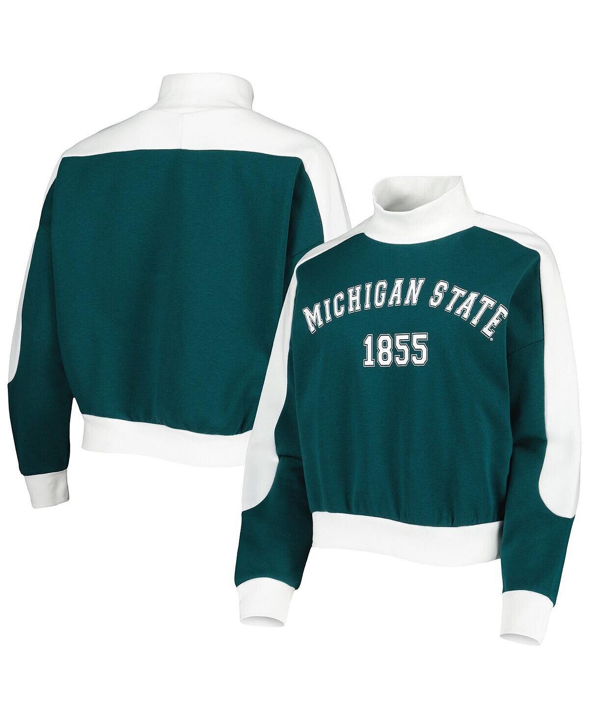 Женский зеленый пуловер Michigan State Spartans Make it a Mock Sporty Gameday Couture, зеленый
Женский зеленый пуловер Michigan State Spartans Make it a Mock Sporty Gameday Couture, зеленый
