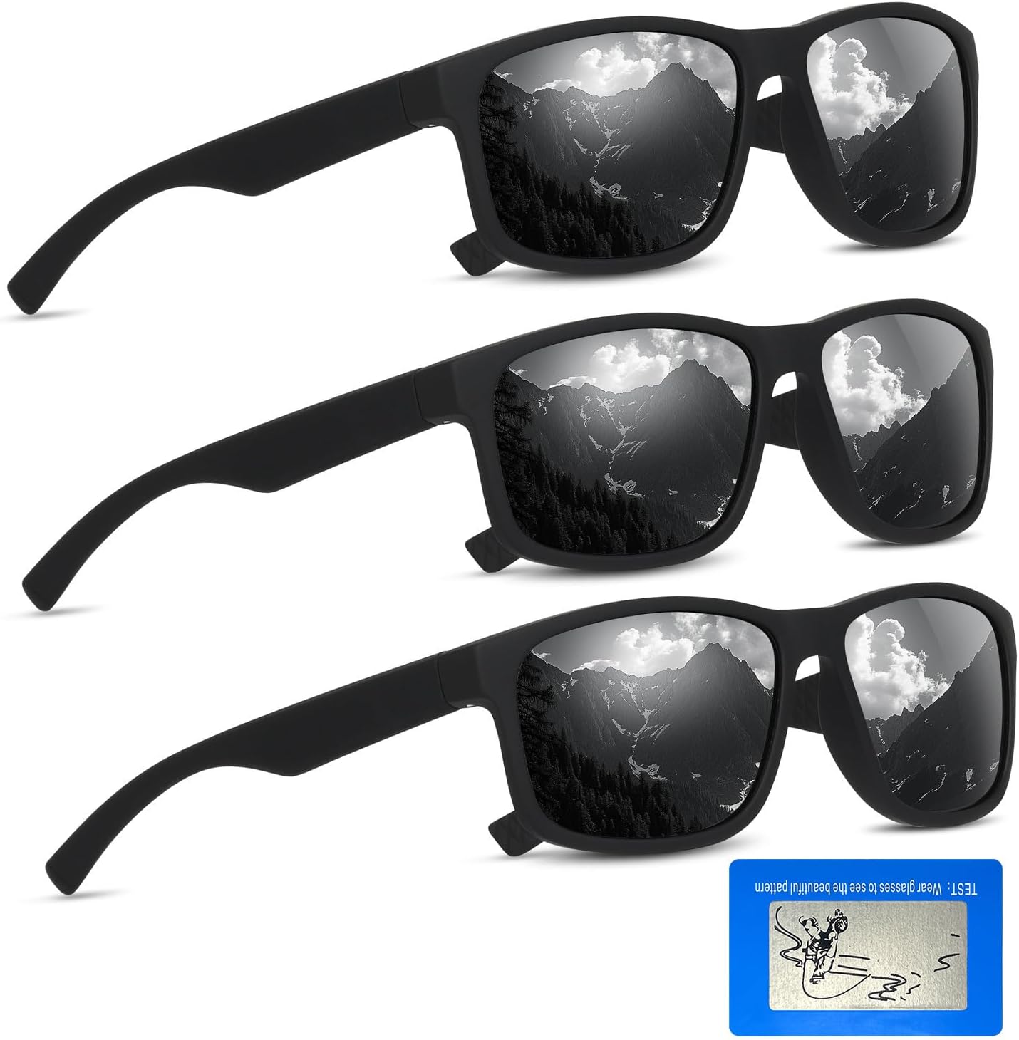 Классические квадратные поляризованные солнцезащитные очки для мужчин и женщин. Легкие солнцезащитные очки с защитой от УФ-излучения UV400, подходят для вождения и рыбалки Foliful, P29-raven+midnight Black+night
Классические квадратные поляризованные солнцезащитные очки для мужчин и женщин. Легкие солнцезащитные очки с защитой от УФ-излучения UV400, подходят для вождения и рыбалки Foliful, P29-raven+midnight Black+night