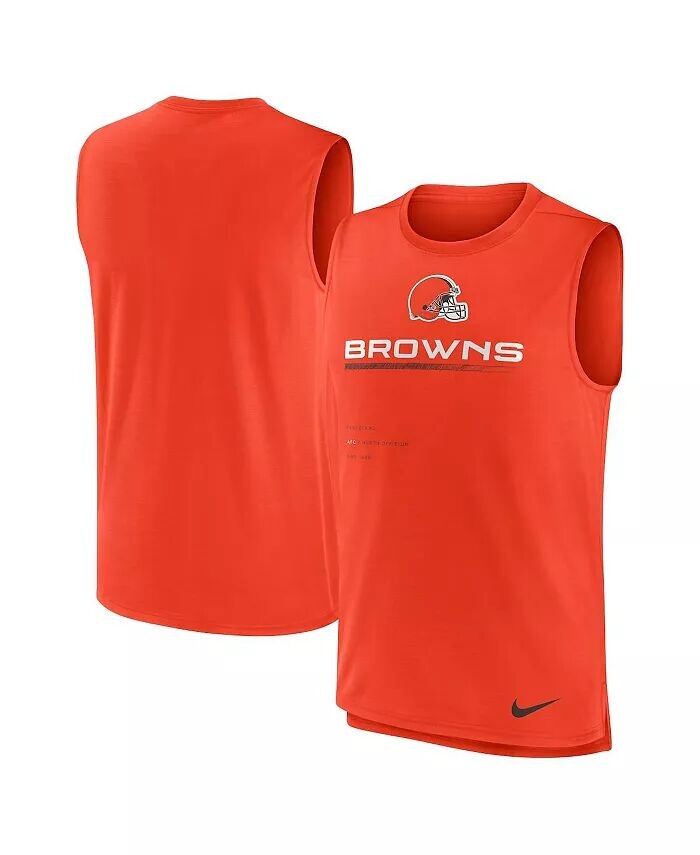 Мужская оранжевая майка для тренировок Cleveland Browns Muscle Trainer Nike
Мужская оранжевая майка для тренировок Cleveland Browns Muscle Trainer Nike