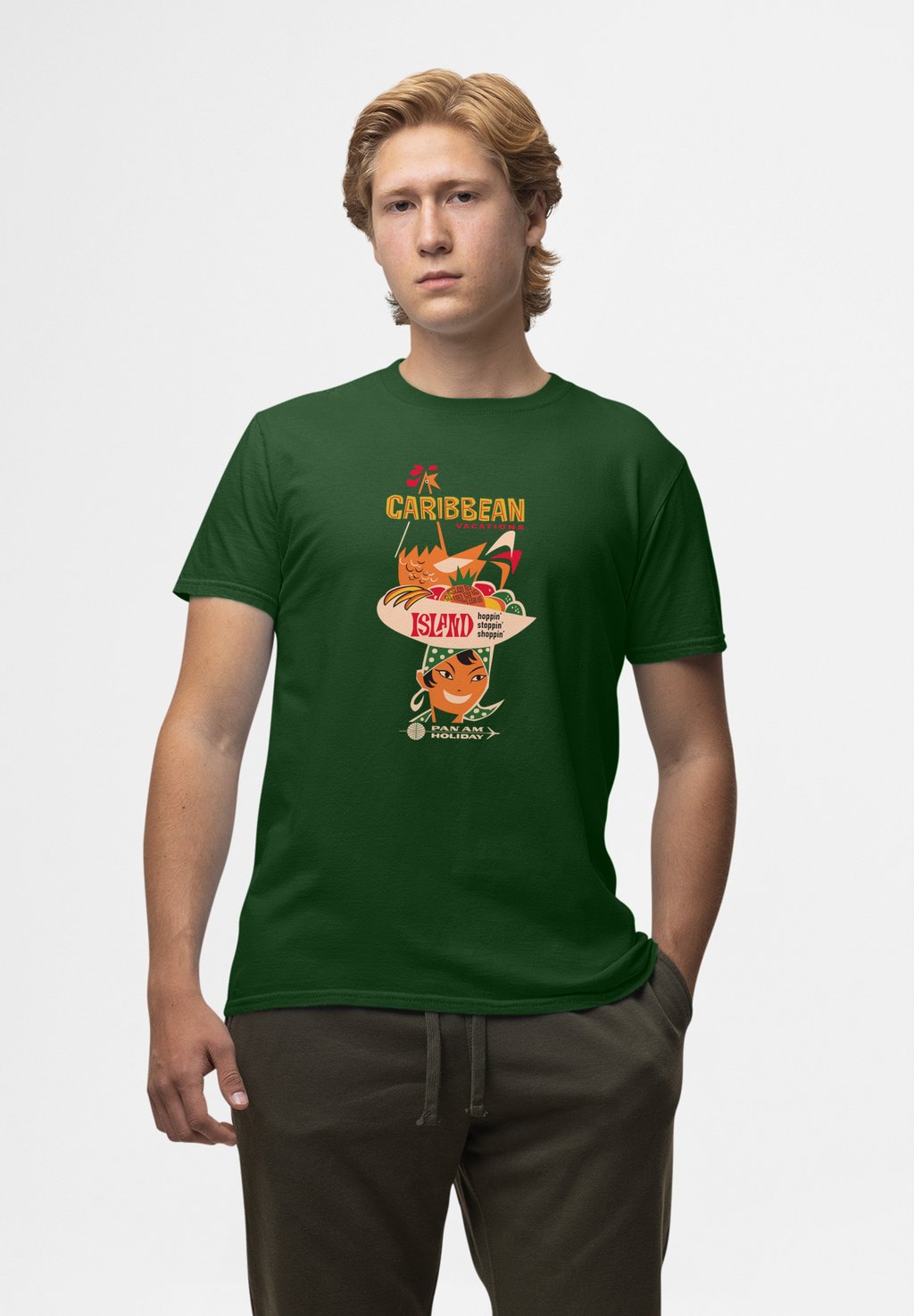 Футболка с принтом PAN AM CARIBBEAN VACATIONS Henry Tiger, темно-зеленый
Футболка с принтом PAN AM CARIBBEAN VACATIONS Henry Tiger, темно-зеленый
