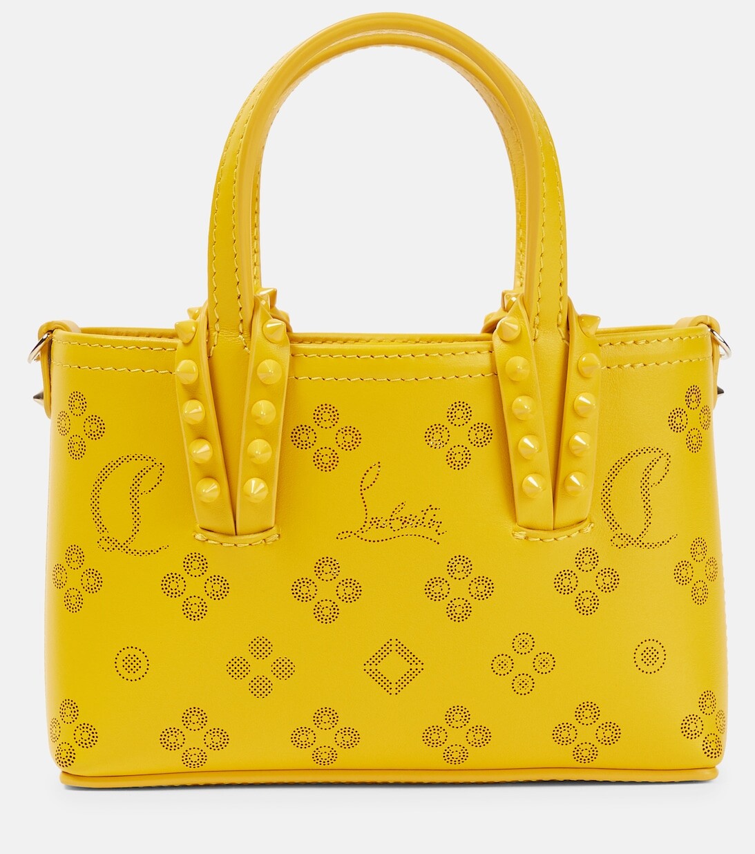 Сумка-тоут Cabata Nano из кожи Christian Louboutin, желтый
Сумка-тоут Cabata Nano из кожи Christian Louboutin, желтый