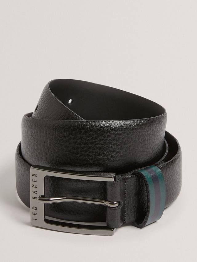 Кожаный ремень в полоску Ted Baker, Black
Кожаный ремень в полоску Ted Baker, Black