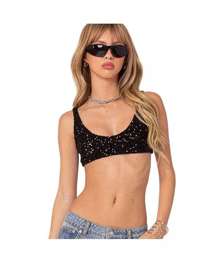 Женский бюстгальтер Oolala с пайетками Edikted, черный
Женский бюстгальтер Oolala с пайетками Edikted, черный