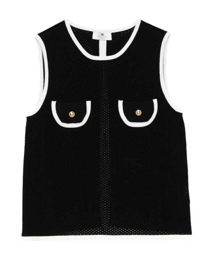 Топ без рукавов Elisabetta Franchi, черный
Топ без рукавов Elisabetta Franchi, черный