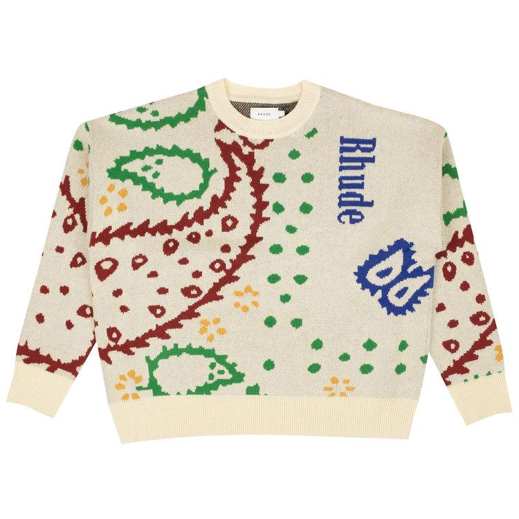 Свитер Rhude Bandana Crewneck, Cream/Multicolor
Свитер Rhude Bandana Crewneck, Cream/Multicolor