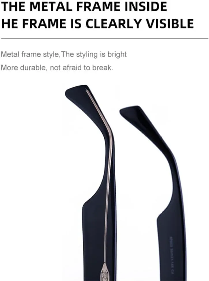 Солнцезащитные очки MUTYNE в стиле ретро с заклепками, толстой квадратной оправой и защитой от УФ-излучения UV400. Подходят для женщин и мужчин, Amber Dark Green
Солнцезащитные очки MUTYNE в стиле ретро с заклепками, толстой квадратной оправой и защитой от УФ-излучения UV400. Подходят для женщин и мужчин, Amber Dark Green