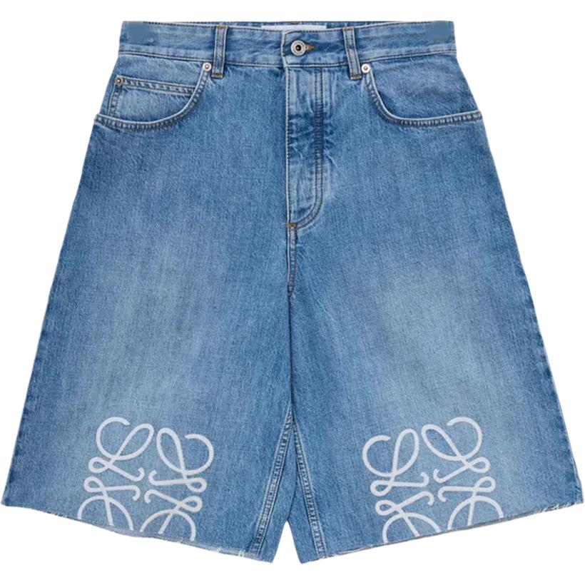 Потертые джинсовые шорты Anagram LOEWE, синий
Потертые джинсовые шорты Anagram LOEWE, синий