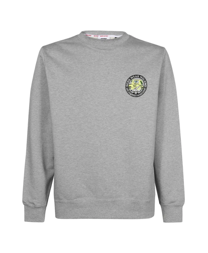 Вышитый хлопковый свитер Gcds, серый
Вышитый хлопковый свитер Gcds, серый