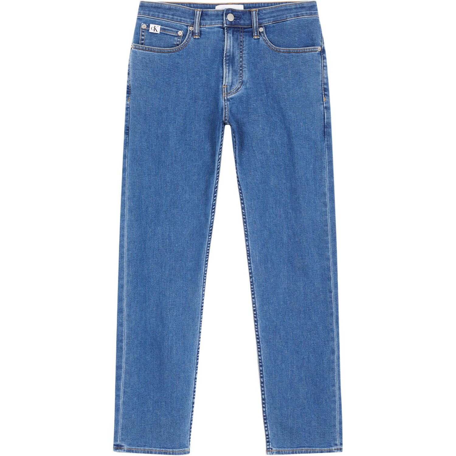 Джинсы мужские средние синие Calvin Klein, синий 
Джинсы мужские средние синие Calvin Klein, синий
