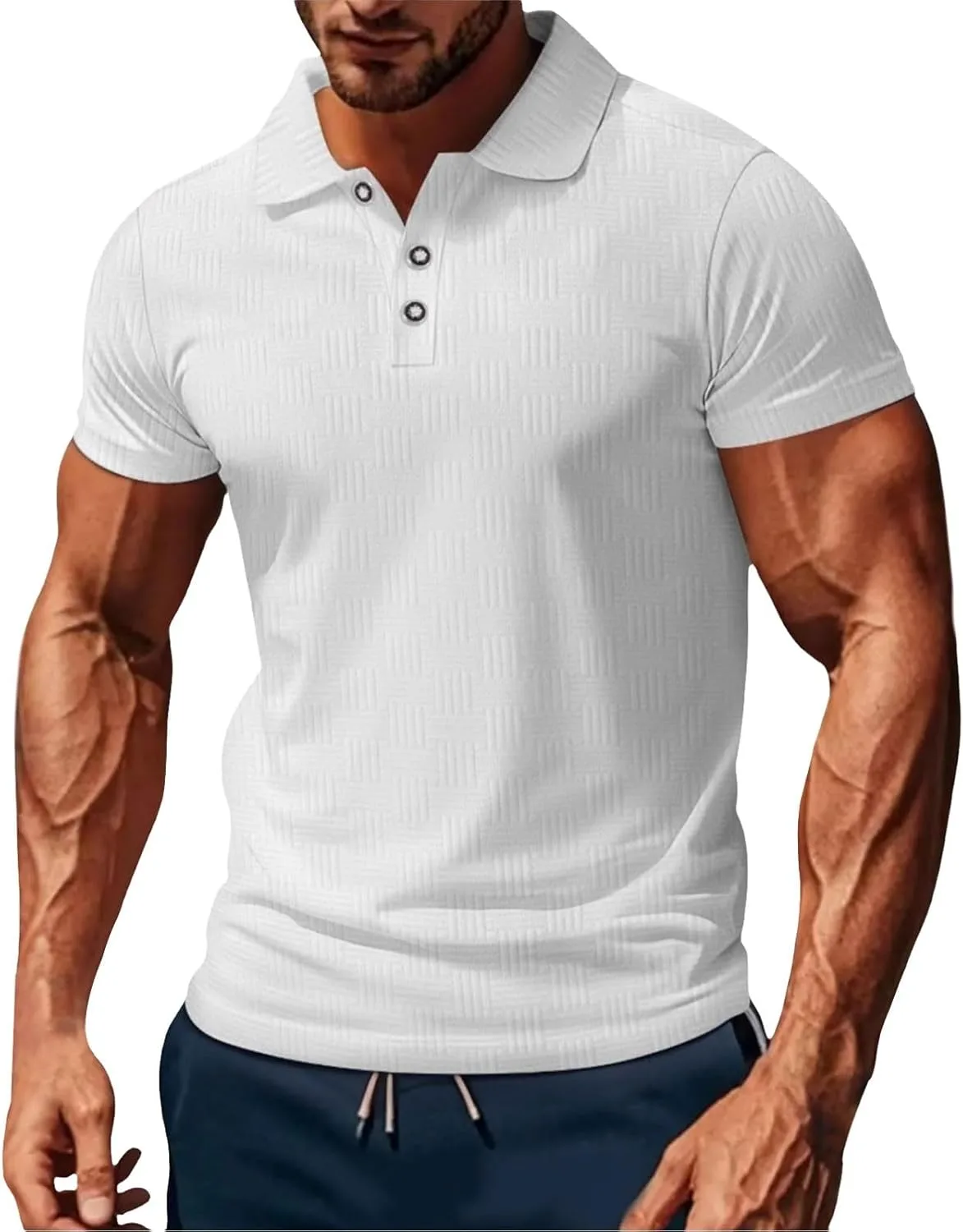 Мужская поло с коротким рукавом Ribbed Muscle Fit
Мужская поло с коротким рукавом Ribbed Muscle Fit
