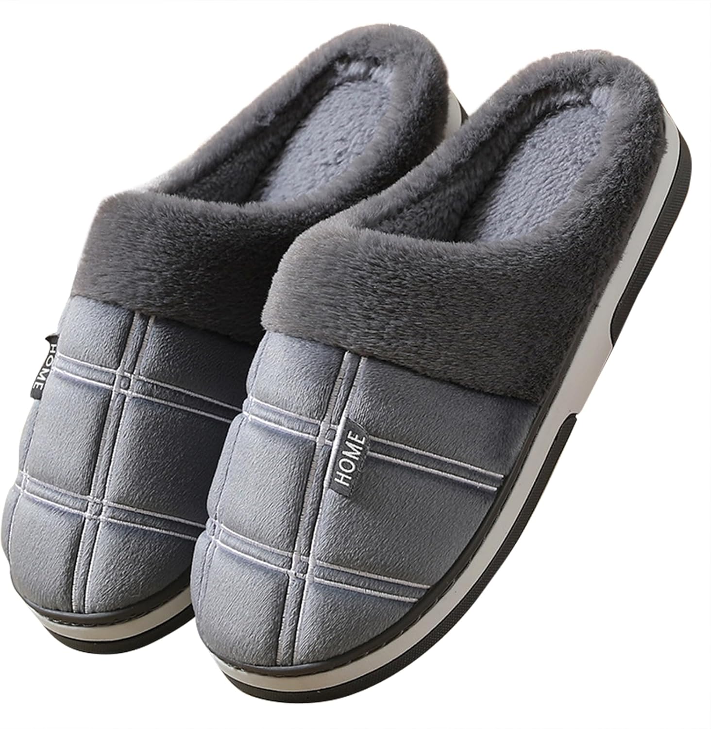 Домашние тапочки для мужчин, теплые плюшевые, широкой посадки, мягкие, с эффектом памяти, большого размера, для спальни, с противоскользящей подошвой, для дома и улицы, размеры 7-16 Zickyo, серый
Домашние тапочки для мужчин, теплые плюшевые, широкой посадки, мягкие, с эффектом памяти, большого размера, для спальни, с противоскользящей подошвой, для дома и улицы, размеры 7-16 Zickyo, серый