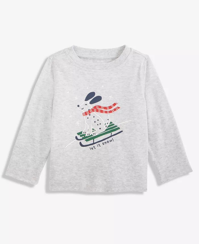 Детская футболка для мальчиков с длинным рукавом и принтом Let It Snow с собаками в упряжке First Impressions, серый
Детская футболка для мальчиков с длинным рукавом и принтом Let It Snow с собаками в упряжке First Impressions, серый
