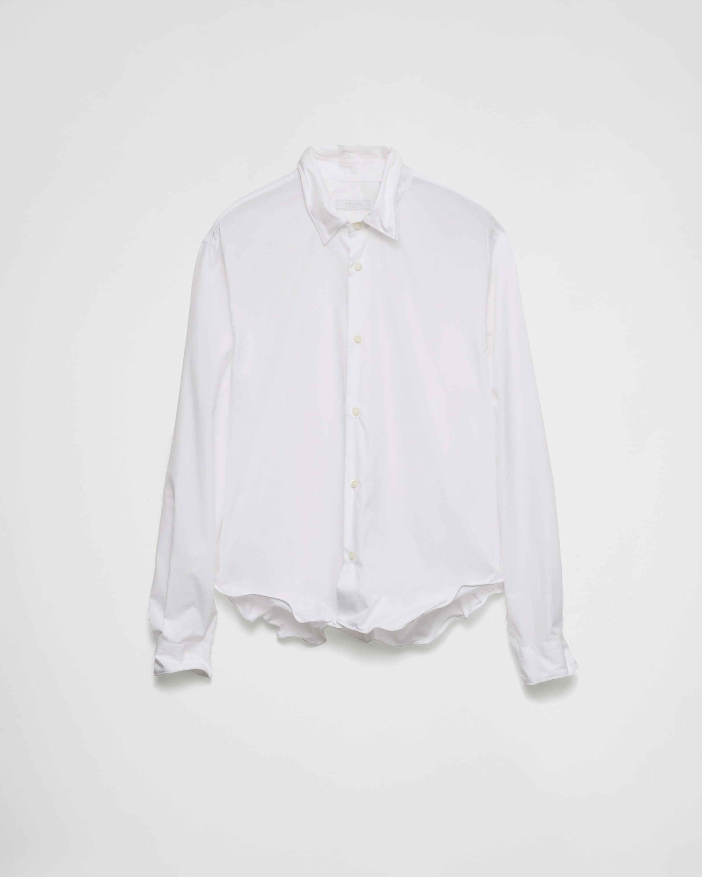 Хлопковая рубашка Prada, белая
Хлопковая рубашка Prada, белая