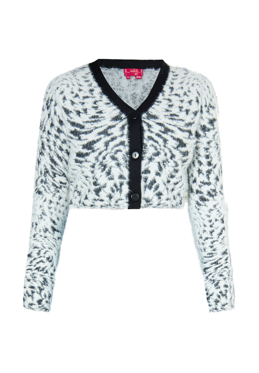 Толстовка Swirly Cardigan, белый черный
Толстовка Swirly Cardigan, белый черный