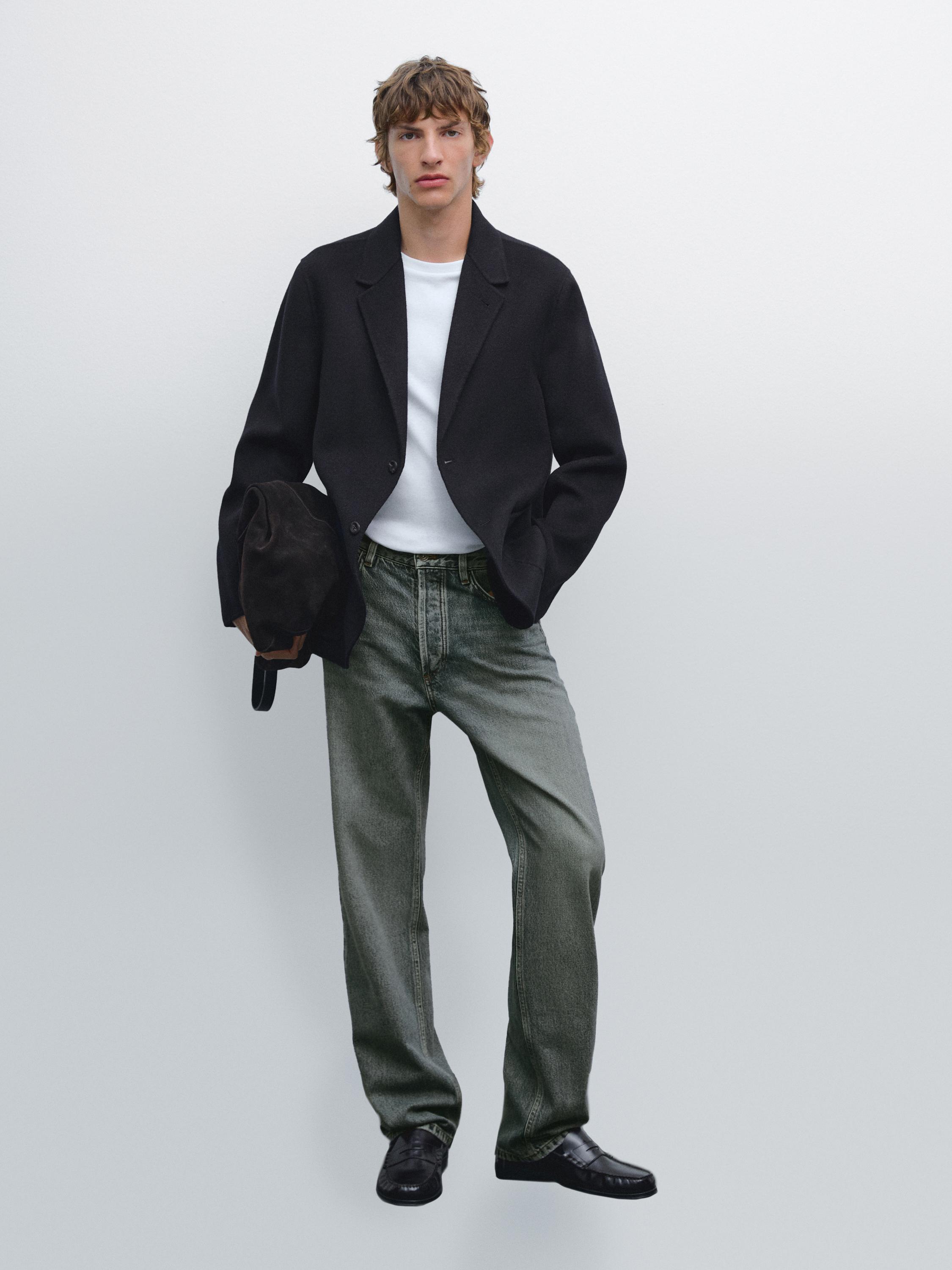 Пиджак из смесовой шерсти Massimo Dutti, темно-синий
Пиджак из смесовой шерсти Massimo Dutti, темно-синий