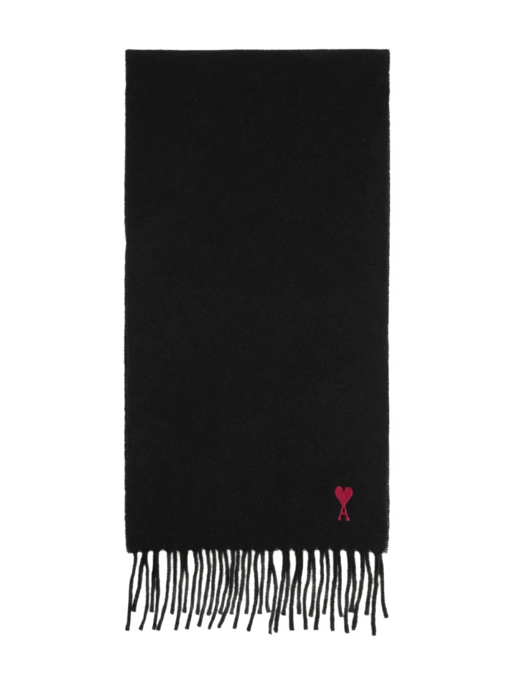 Шарф с бахромой и монограммой Ami De Coeur AMI Paris, черный
Шарф с бахромой и монограммой Ami De Coeur AMI Paris, черный
